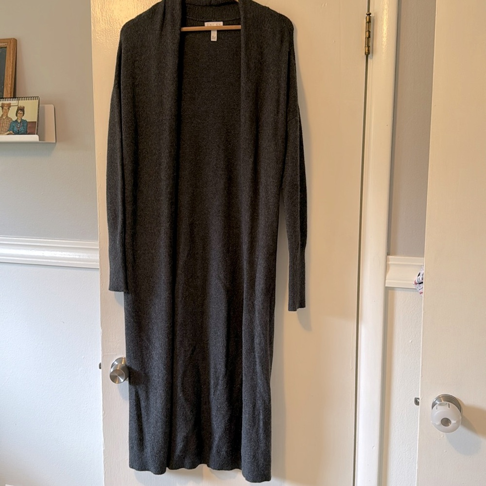 Long gray sweater